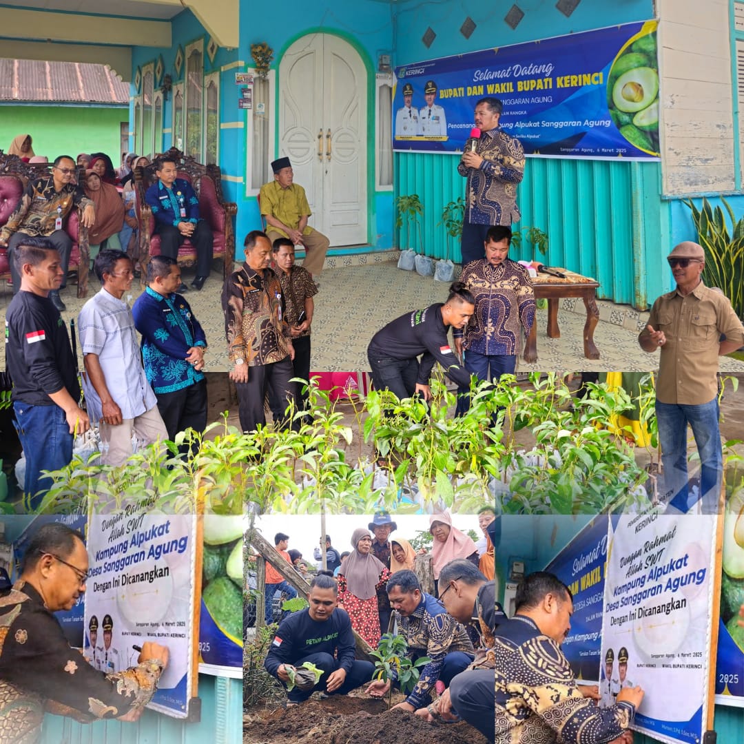 Semangat Petani Pejuang, Kampung Alpukat Sanggaran Agung Resmi Dicanangkan Oleh Bupati Dan Wakil Bupati Kerinci 